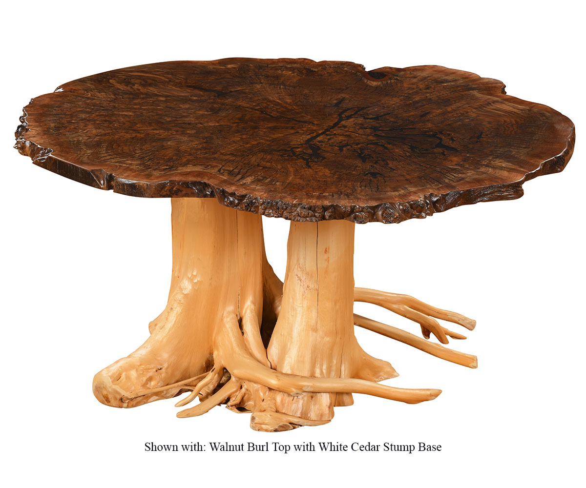 Burl Coffee Table Amish Crafted Furniture