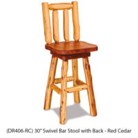 Swivel Bar Stool with Back - Image 2