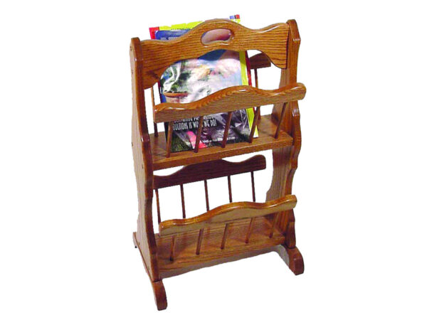 Double Magazine Rack with Handle