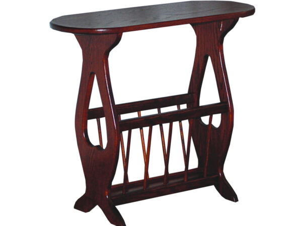 Oval Top Magazine Table