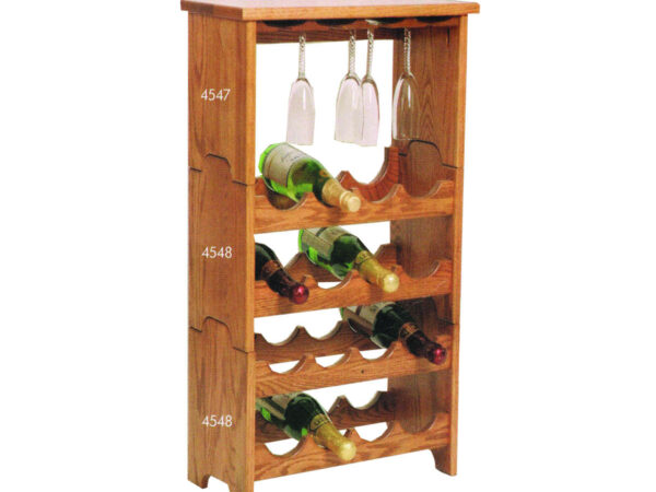 Stacking Wine Tower Glass Top