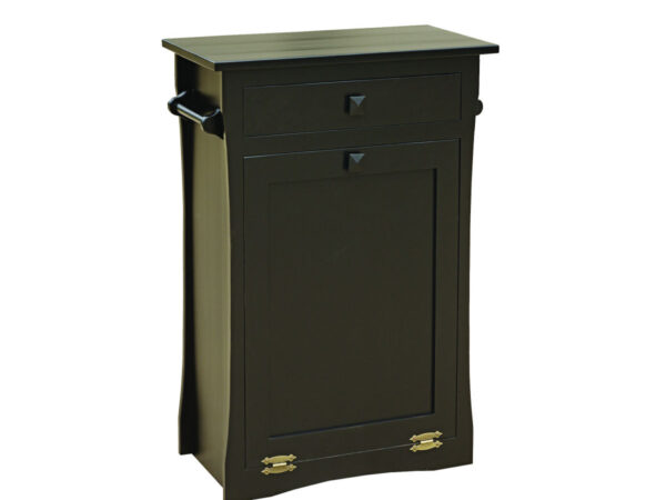 Tilt Out Trash Bin with Drawer and Bar
