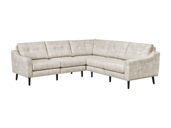 Serene 5 Seat Sectional Tear Drop Arm