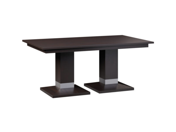Alcoe Square Double Pedestal Table