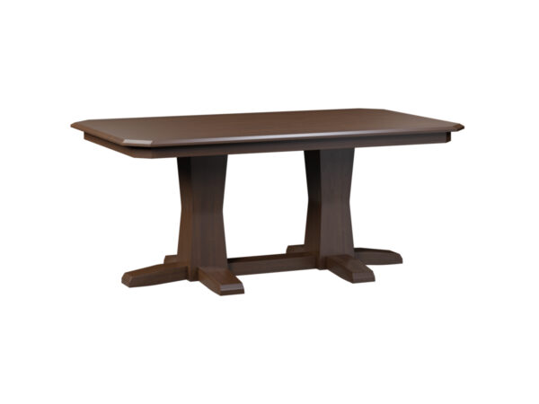 Bevel Shaker Double Pedestal Table