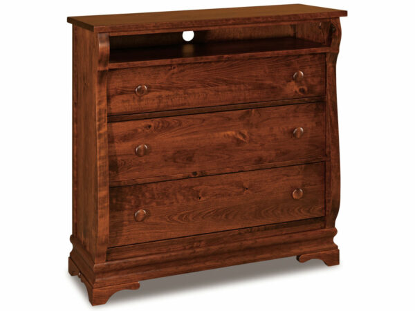Chippewa Sleigh 3 Drawer Media Chest