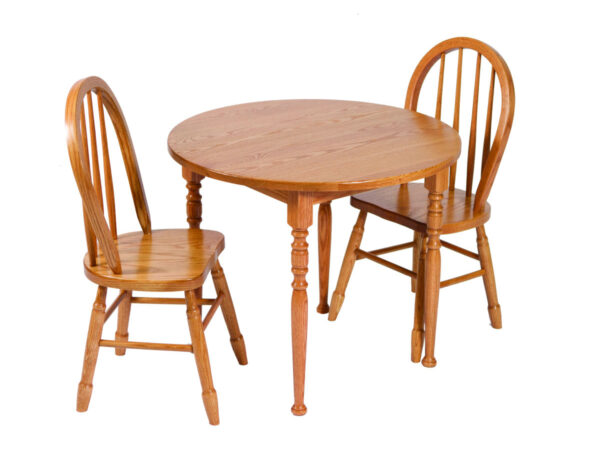 Kids Round Table and 4-Spindle Chair
