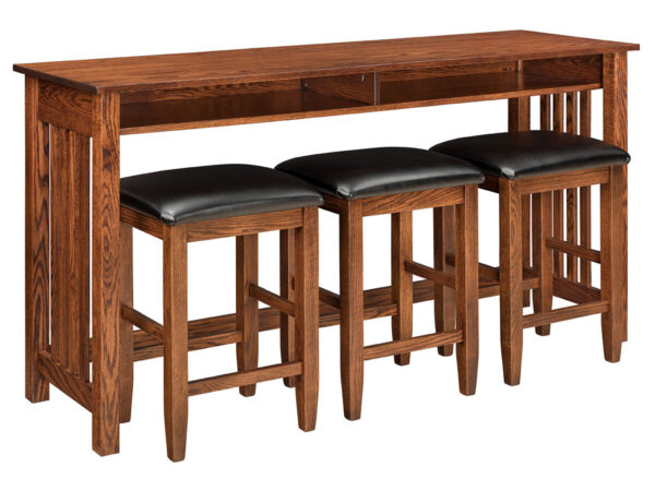 Country Mission Counter Height Sofa Table