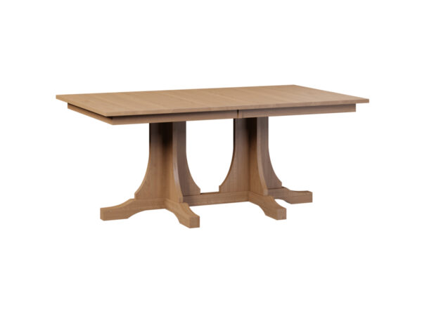 Mission Double Pedestal Table