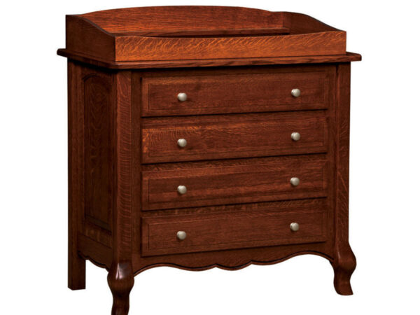 French Country 4 Drawer Dresser With Changing Box Top Option
