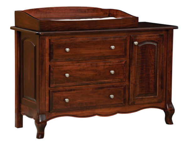 French Country 3 Drawer Dresser With Door