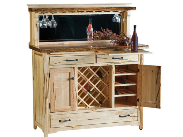 Boulder Wine Buffet with Live Edge Top