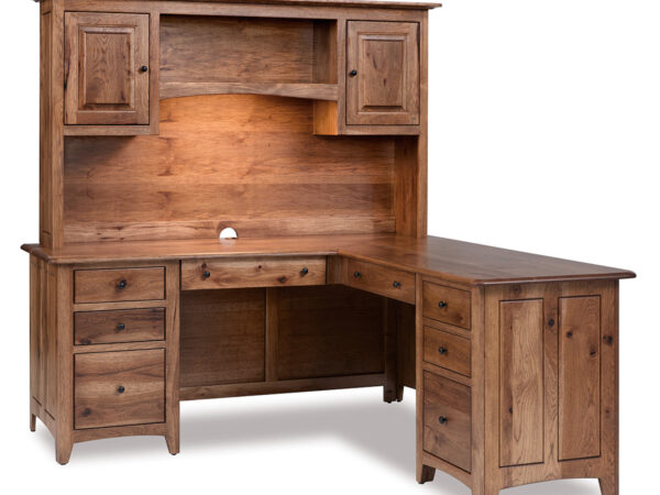 Dover L Desk With Hutch