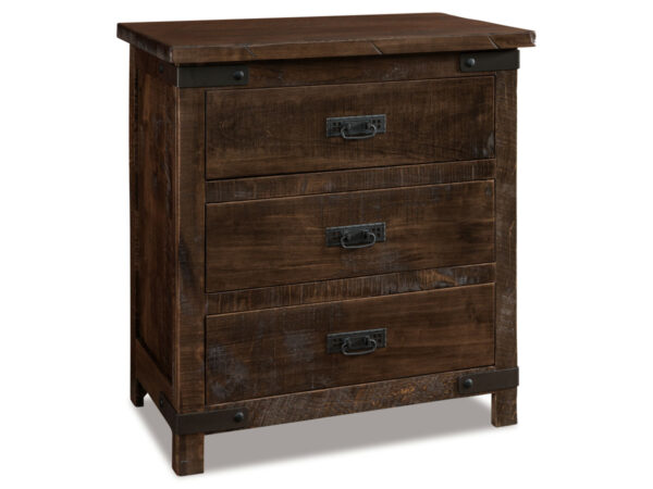 Ironwood 3 Drawer Nightstand
