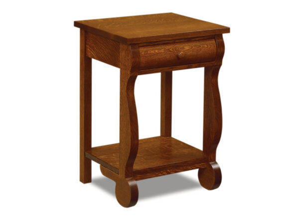 Old Classic Sleigh 1 Drawer Open Nightstand