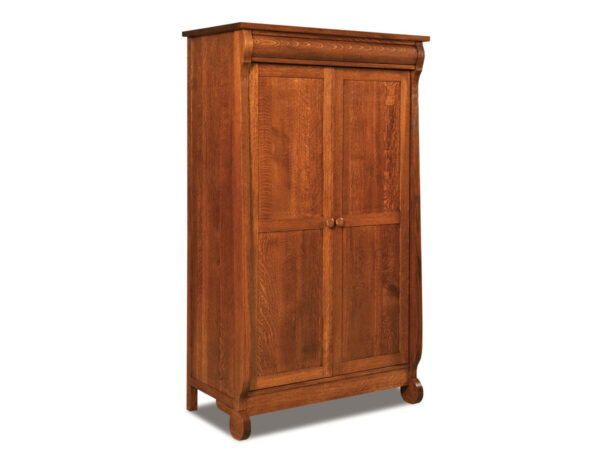 Old Classic Sleigh Wardrobe Armoire