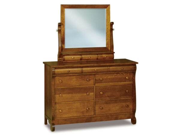 Old Classic Sleigh 9 Drawer Dresser