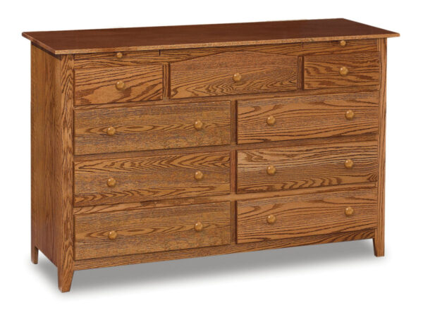 Shaker 9 Drawer Dresser With Jewelry Drawers