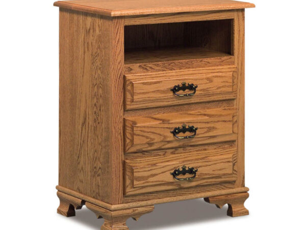 Heritage 3 Drawer Open Nightstand