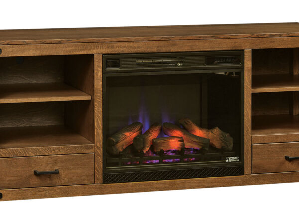 Brush Creek TV Stand with Fireplace