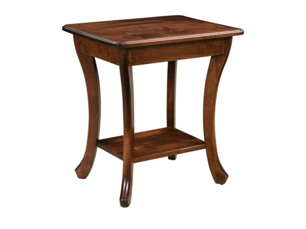 Curved Leg End Table