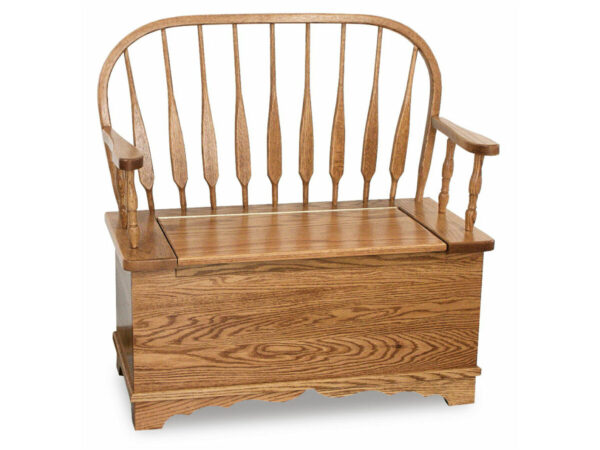 Low Feather Bow Bench