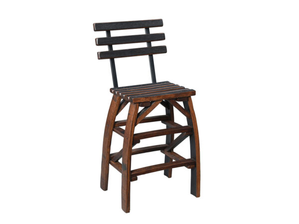 Deluxe Whiskey Barrel Barstool