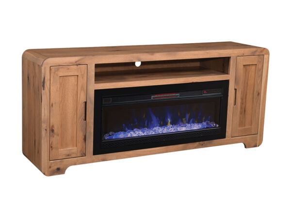 Europa TV Stand With Fireplace - 70"W