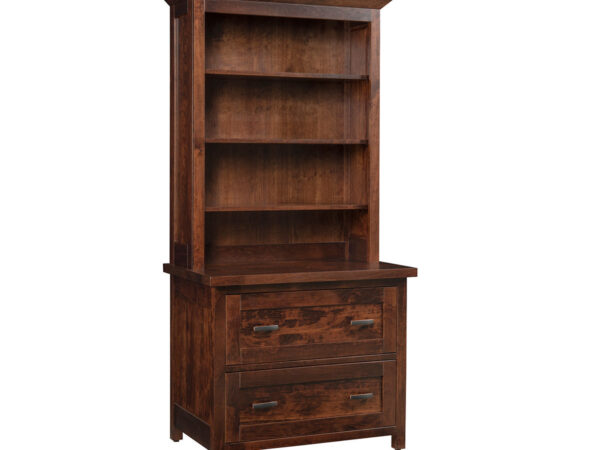 Sante Fe Lateral File Cabinet With Bookcase
