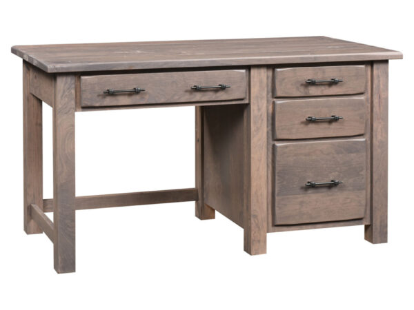 Barn Floor Single Pedestal Desk