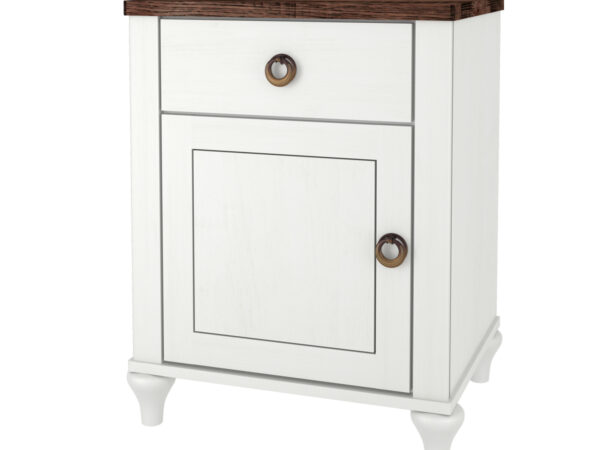Alcan One Drawer, One Door Nightstand