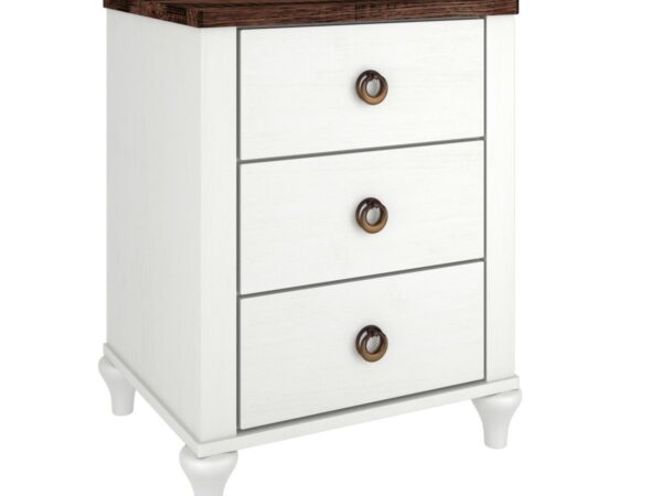 Alcan Three-Drawer Nightstand