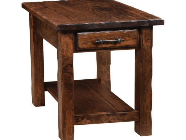 Hand Hewn End Table