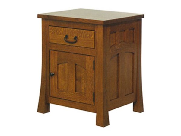 Bridgeport Mission 1 Drawer 1 Door Nightstand