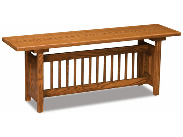 Classic Mission Trestle Bench