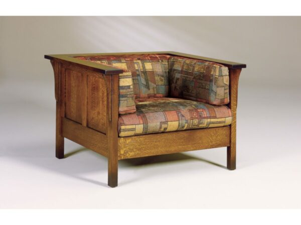 Cubic Panel Chair W/ Footstool