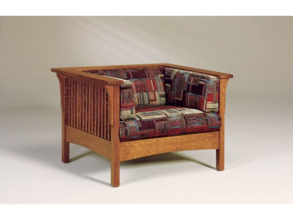 Cubic Slat Chair W/ Footstool