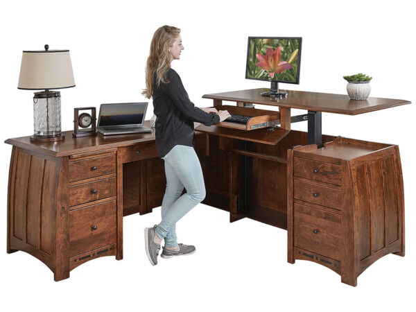 Boulder Creek Sit To Stand L Desk