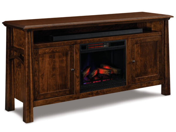Artesa Media Stand With Fireplace - 72"W