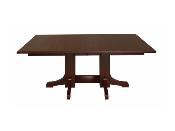 Mission Double Pedestal Table