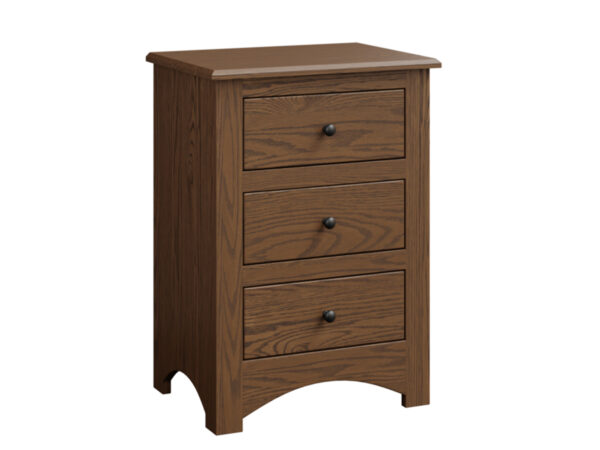Troy 3 Drawer Nightstand