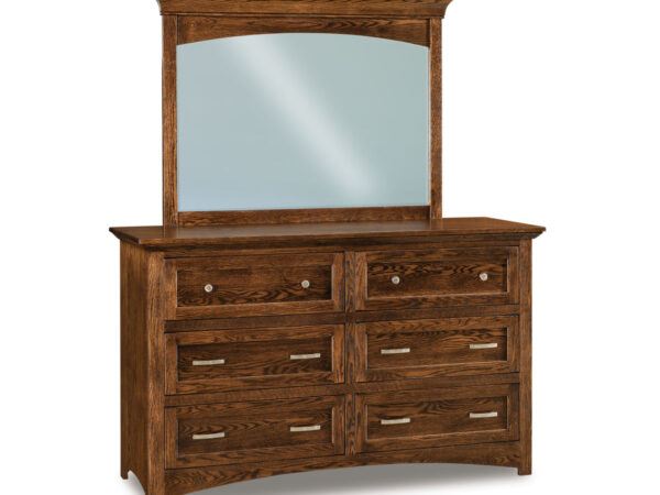 Lincoln 6 Drawer Dresser With Mirror