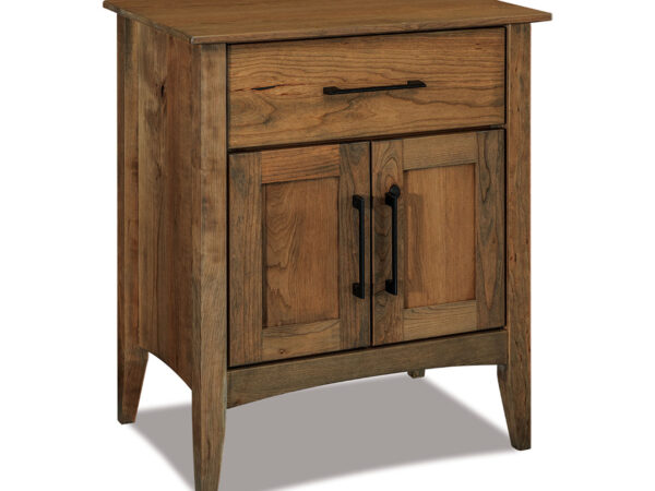 Atlantic 1 Drawer 2 Door Nightstand