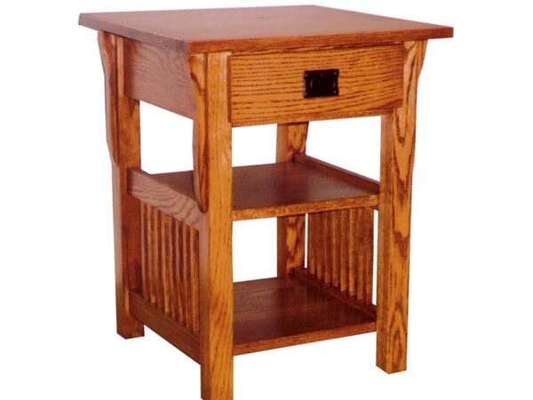 Prairie Mission Lamp Table With Drawer