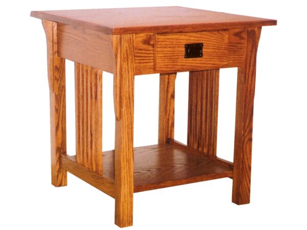 Prairie Mission Lamp Table With Drawer