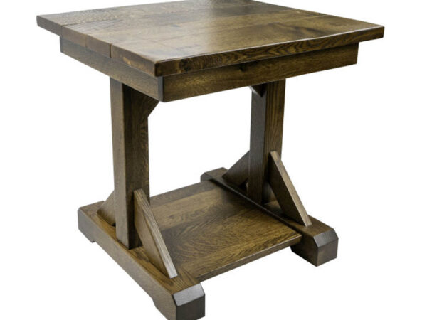Barn Floor Plank End Table