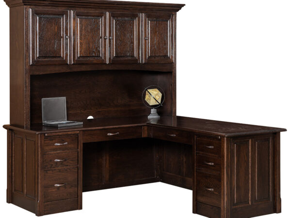 Victorian L Desk & Hutch