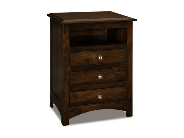 Finland 3 Drawer Nightstand With Opening