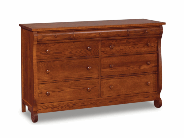 Old Classic Sleigh 9 Drawer Dresser