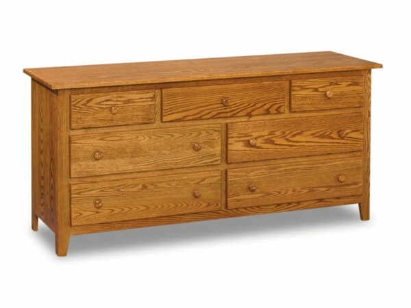 Shaker 7 Drawer Dresser - 66"W